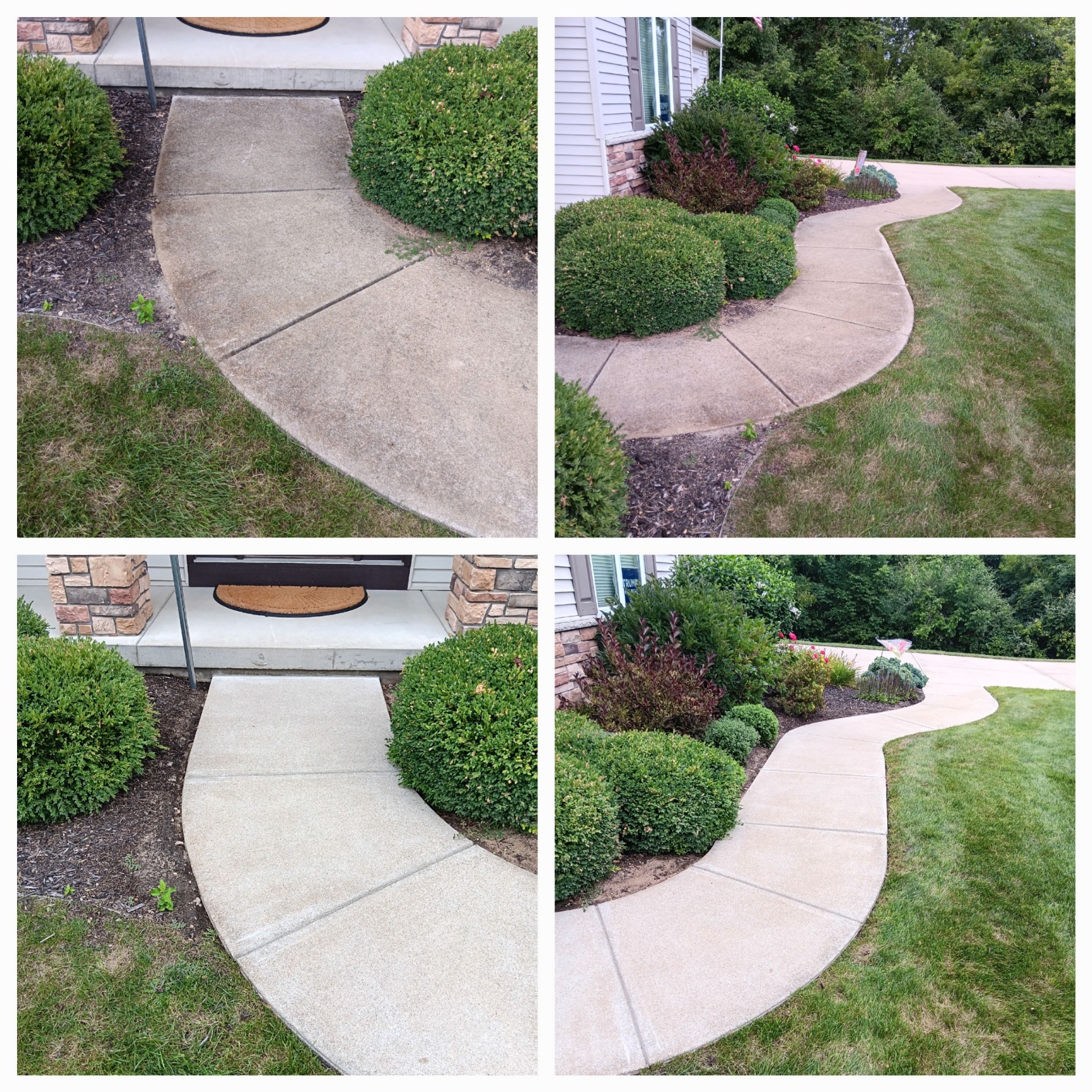 Caulking and power washing