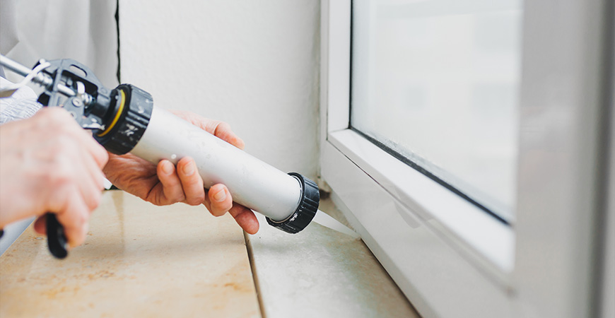 caulking-a-window Interior caulking
